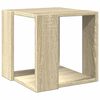 vidaXL Table basse ch&ecirc;ne sonoma 32x32x30 cm bois d'ing&eacute;nierie