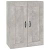 vidaXL Armoire murale suspendue Gris béton 69,5x32,5x90 cm