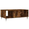 vidaXL Table basse Chêne fumé 90x50x36,5 cm Bois d'ingénierie