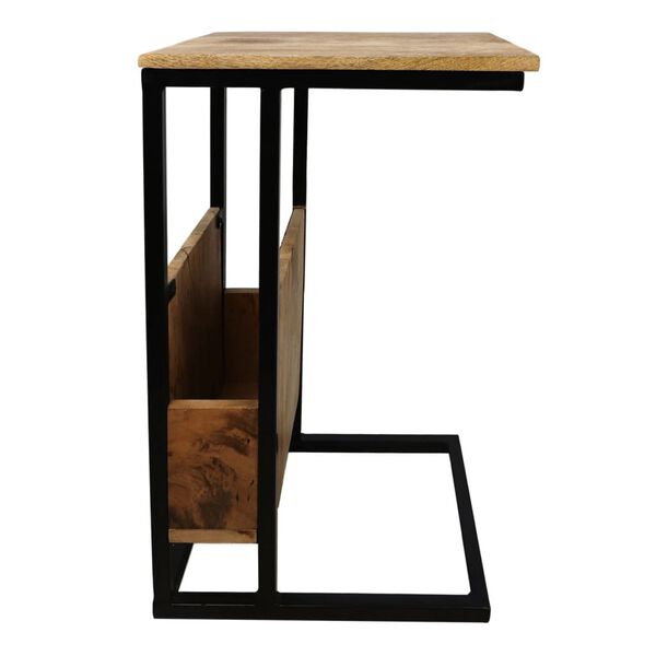 HSM Collection Table d'appoint avec porte-revues 34x40x68 cm