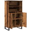 vidaXL Buffet haut vieux bois 60x36x110 cm bois d'ingénierie