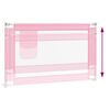 vidaXL Barrière de sécurité de lit d'enfant Rose 120x25 cm Tissu