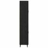 vidaXL Haut Armoire Ch&ecirc;ne noir 69,5 x 34 x 180 cm Bois d'ing&eacute;nierie