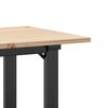 vidaXL Table &agrave; manger cadre en O 100x50x75 cm bois de pin massif acier