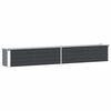 vidaXL Lit sur&eacute;lev&eacute; de jardin Acier galvanis&eacute; 320x40x45 cm Anthracite