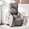 vidaXL Fauteuil inclinable de massage électrique Taupe Tissu