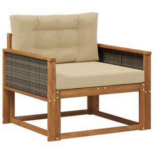 vidaXL Sofa de milieu ext&eacute;rieur Naturel