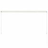 vidaXL Auvent r&eacute;tractable 250x150 cm Cr&egrave;me
