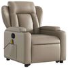 vidaXL Fauteuil inclinable de massage Cappuccino Similicuir