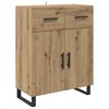 vidaXL Haut Armoire avec tiroir Ch&ecirc;ne artisanal 69,5 x 34 x 180 cm