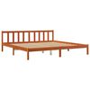 vidaXL Cadre de lit sans matelas cire marron 180x200cm bois pin massif