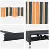 vidaXL Auvent R&eacute;tractable Multicolore 350 x 250 cm Tissu et M&eacute;tal