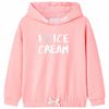Sweatshirt &agrave; capuche pour enfants rose vif 140