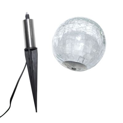 vidaXL Lampes de jardin à LED 6pcs Ancrage à piquet et panneau solaire