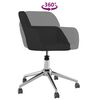 vidaXL Chaise pivotante de bureau Noir Tissu