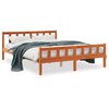 vidaXL Cadre de lit sans matelas cire marron 150x200cm bois pin massif