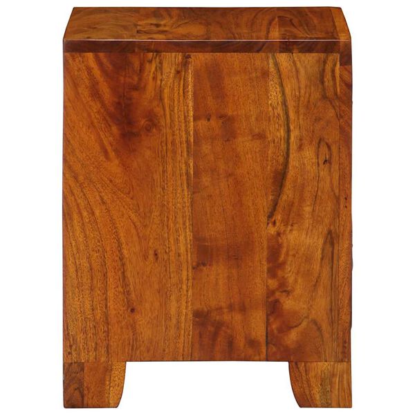vidaXL Table de chevet 2 pcs 35x35x45 cm bois d'acacia massif