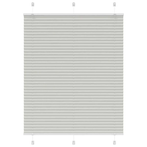 vidaXL Store pliss&eacute; gris clair 110x150cm largeur du tissu 109,4cm