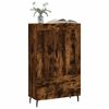 vidaXL Buffet haut ch&ecirc;ne fum&eacute; 69,5x31x115 cm bois d'ing&eacute;nierie