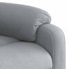 vidaXL Fauteuil de massage inclinable Gris clair Tissu