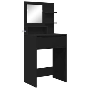 vidaXL Tables de maquillage pour chambre Noir 60 x 39,5 x 135 cm