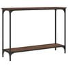 vidaXL Table console ch&ecirc;ne marron 101x30,5x75 cm bois d'ing&eacute;nierie