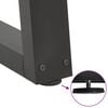 vidaXL Pieds de table basse en forme de V, 2 pi&egrave;ces, anthracite, 40 x (30-31,3) cm, acier