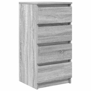 vidaXL Buffet sonoma gris 37,5x35x76 cm bois d'ing&eacute;nierie