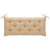 vidaXL Banc de jardin avec coussin 120 cm Bois d'acacia massif