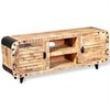 vidaXL Meuble TV Bois de manguier massif 120x30x50 cm