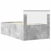 vidaXL Lit d'appoint Gris b&eacute;ton et noir 100 x 200 cm Bois d'ing&eacute;nierie