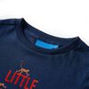 T-shirt enfants &agrave; manches longues bleu marine 116