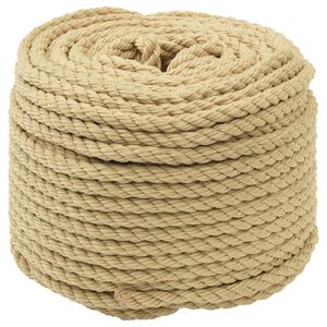 vidaXL Corde de bateau 8 mm 500 m Naturel