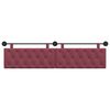 vidaXL T&ecirc;te de lit suspendue Bordeaux 210 x 55 x 7 cm tissu