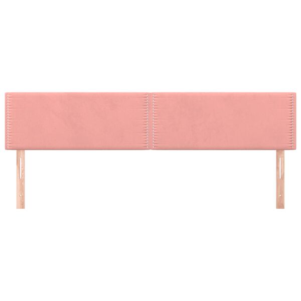 vidaXL T&ecirc;tes de lit Rose 180x5x78/88 cm Velours
