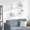 vidaXL &Eacute;tag&egrave;res murales flottantes 4 pcs Blanc 50x23x3,8 cm MDF