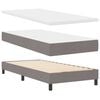 vidaXL Lit &agrave; ressorts avec matelas Taupe 100 x 200 cm tissu