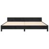vidaXL Cadre de lit sans matelas noir 200x200 cm velours