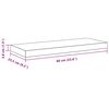 vidaXL &Eacute;tag&egrave;re murale flottante blanc 60x23,5x3,8 cm MDF