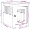 vidaXL Meuble de cage chiens vieux bois 55x75x65 cm bois d'ing&eacute;nierie