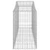 vidaXL Paniers à gabions arqués 18 pcs 200x50x80/100 cm Fer galvanisé