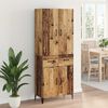 vidaXL Haut Armoire Bois Ancien 69,5 x 34 x 180 cm Bois d'ing&eacute;nierie