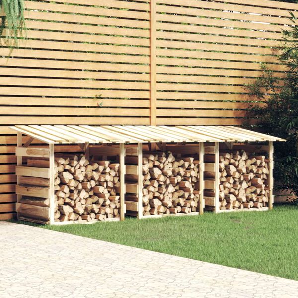 vidaXL Pergolas avec toits 3 pcs 100x90x100 cm Bois de pin imprégné