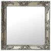 vidaXL Miroir mural style baroque 60x60 cm Argent&eacute;
