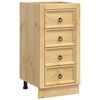 vidaXL Armoire avec tiroir SKI Brun Miel 40 x 46 x 81 cm Pin massif