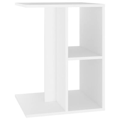 vidaXL Table d'appoint Blanc 60x40x45 cm Aggloméré