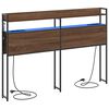 vidaXL T&ecirc;te de lit de rangement Ch&ecirc;ne marron Bois d'ing&eacute;nierie