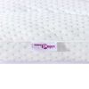 vidaXL Surmatelas Blanc 200 x 200 x 3,5 cm Tissu en Tricot