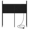 vidaXL Headboard de Rangement avec Station de Charge Ch&ecirc;ne noir 90 cm