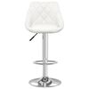 vidaXL Tabouret de bar Blanc Similicuir